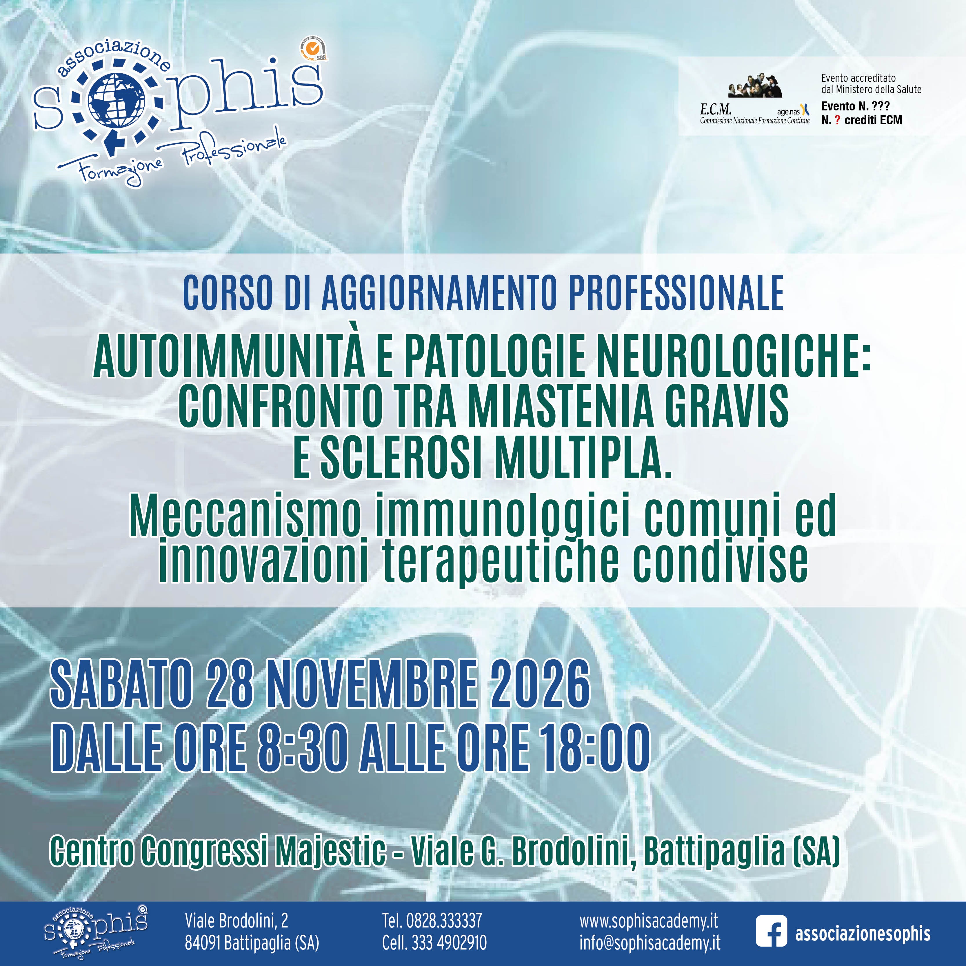Autoimmunita’ e patologie neurologiche: confronto tra miastenia gravis e sclerosi multipla. Meccanismi immunologici comuni e innovazioni terapeutiche.